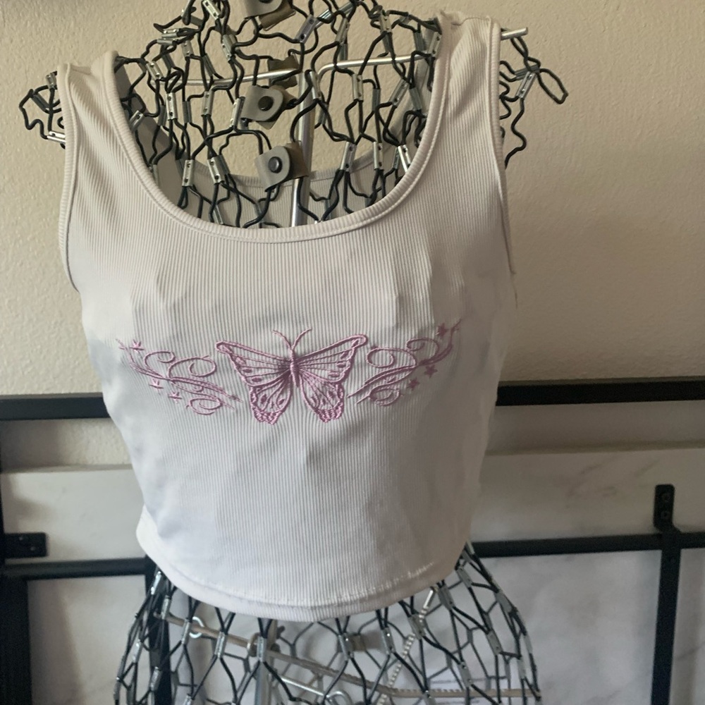 Butterfly crop top